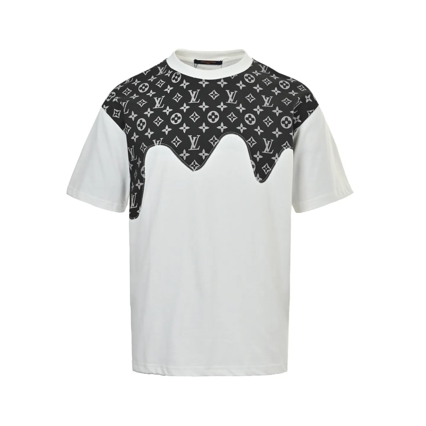 Louis Vuitton/Louis Vuitton presbyopic patchwork printed short sleeves